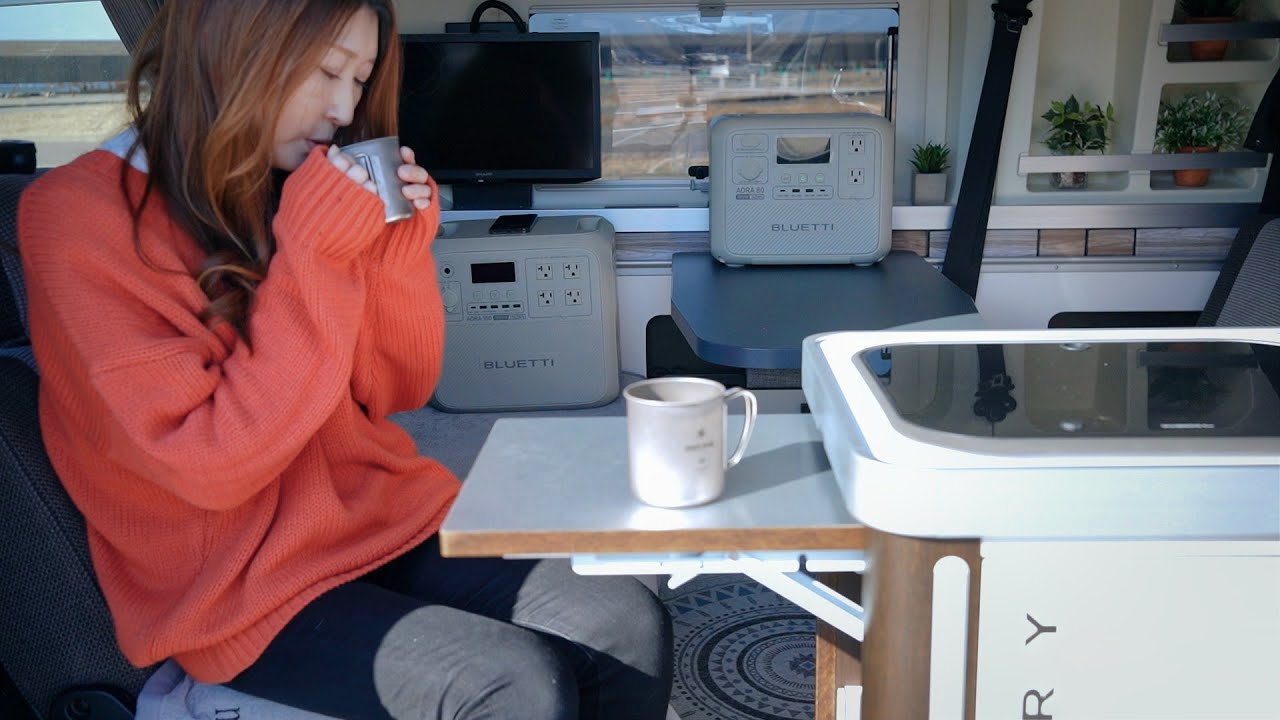 旅に出ずキャンピングカーを楽しむ春の休日のひと時