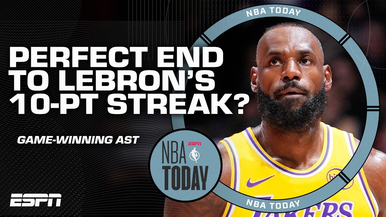 LeBron's double-digit streak ended in a 'PERFECT WAY' - Chiney Ogwumike 👀 | NBA Today