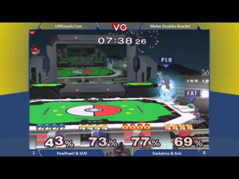 The Big House 3 - PewPewu & SFAT Vs. Darkatma & Kels - SSBM Doubles - Smash Melee