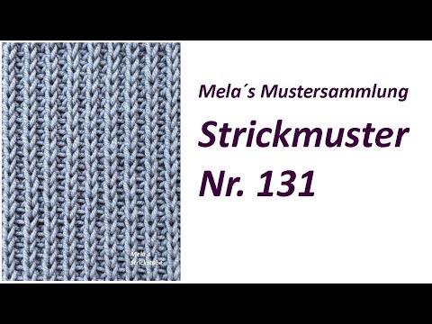 Knitting pattern no. 131 - Half-patent stitch in rows / knitting pattern