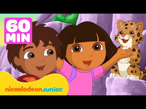 Dora | Le sauvetage audacieux d'animaux par Dora et Diego ! | Nickelodeon Jr. France