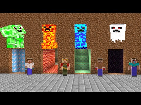 YANLIŞ KORKUNÇ CREEPER MAĞARASINI SEÇERSEN ÖLÜRSÜN! - 😱 - Minecraft