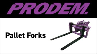 Prodem Excavator Pallet Forks video thumbnail