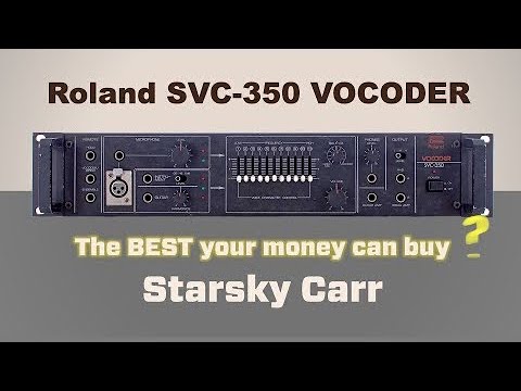 Roland SVC-350 Vocoder Plus Rackmount Analog Vocoder 1979 - 1986 - Black image 9