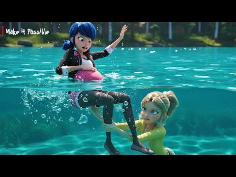 Chloe hates Marinette and pushes her into the sea to win Adrien’s love [fan-made] 