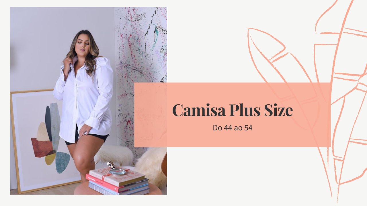 CAMISA BRANCA PLUS SIZE