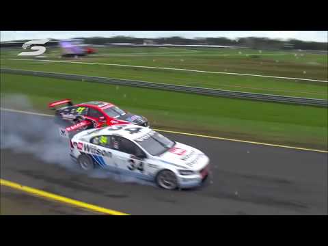 Sandown's biggest Turn 6 crashes 720p 1