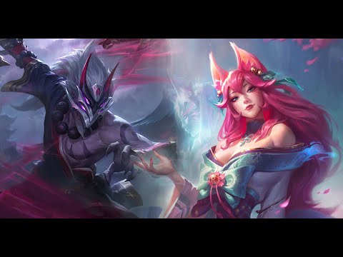 Blood Moon Yi & Spirit Blossom Ahri having fun