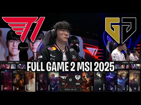 FAKER vs CHOVY!😱EPIC!🔥 - T1 vs GEN GAME 2 MSI 2025 PLAYOFFS | T1 vs GENG G2 MSI 2025 PLAYOFFS
