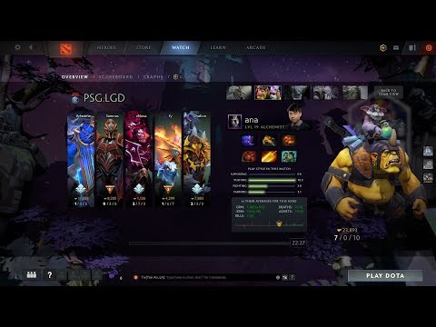 dota2sup ana Alchemist PSG.LGD vs OG -TI9