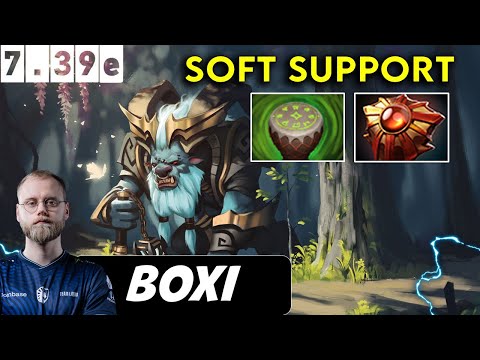 Boxi Spirit Breaker Soft Support - Dota 2 Patch 7.39e Pro Player Gameplay