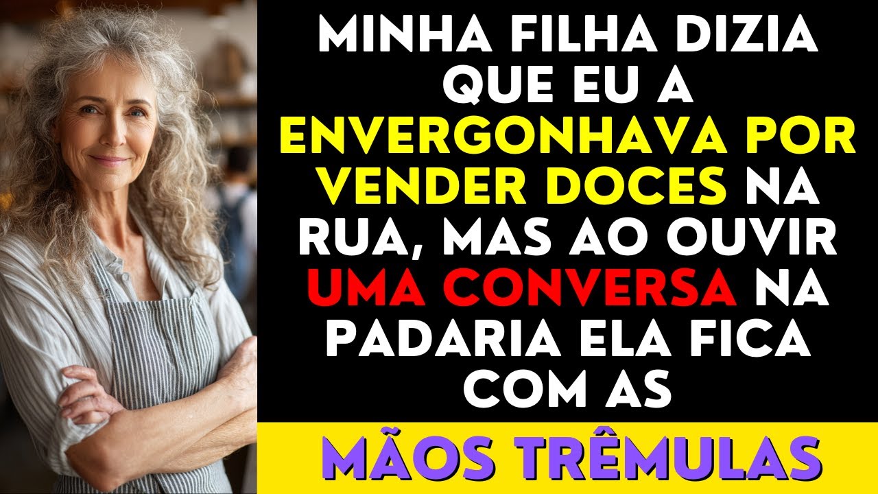 Minha filha dizia que eu a envergonhava por vender doces na rua, mas ela fica com as mãos trêmulas..