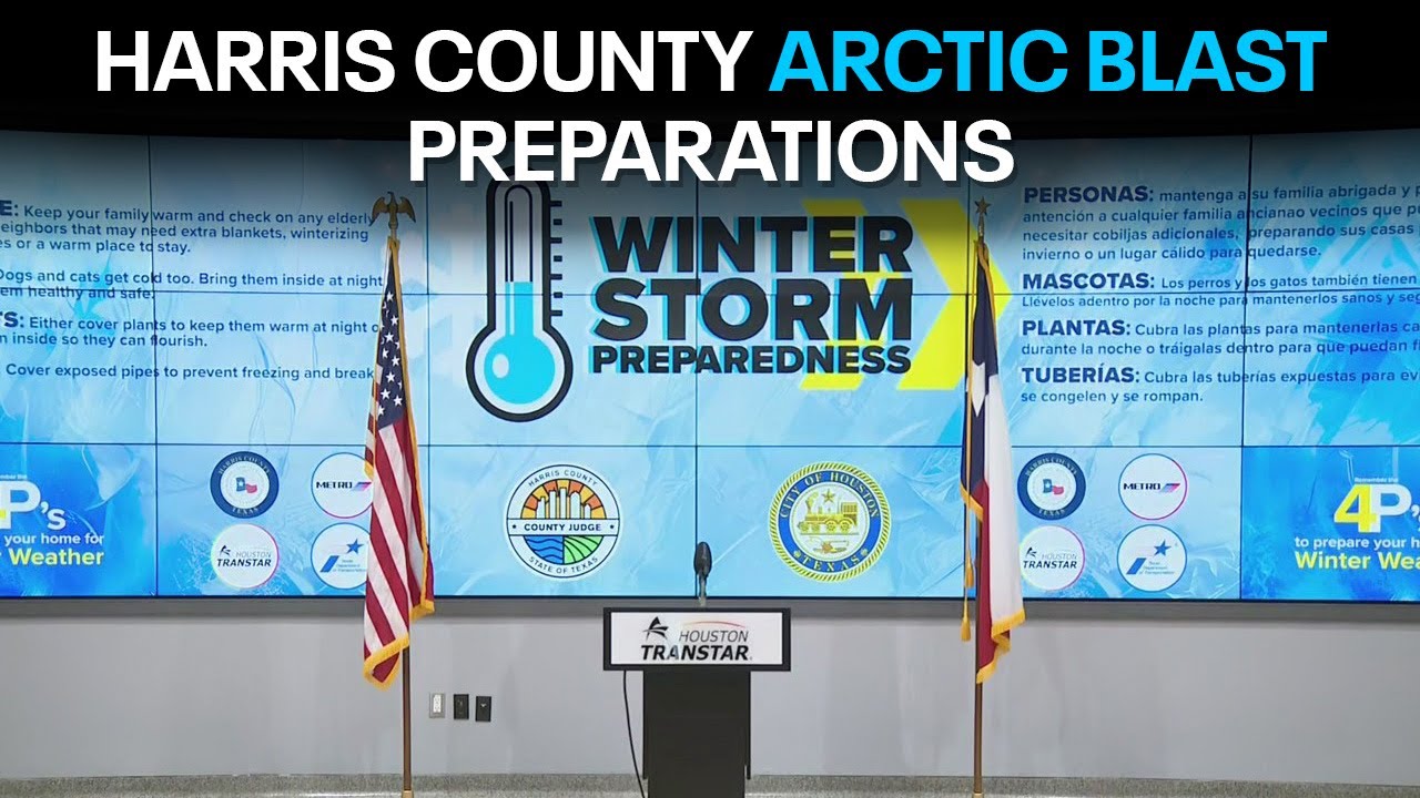 LIVE: Harris County leaders discuss preparations for hard freeze, cold weather