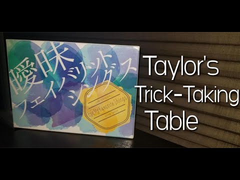 Eye My Favourite Things ~ Taylor's Trick-Taking Table