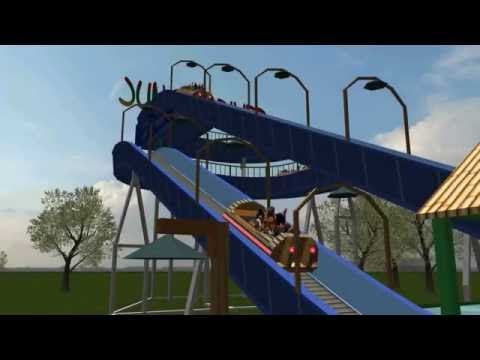 RCT3 Recerchon Log Flume Jungle River