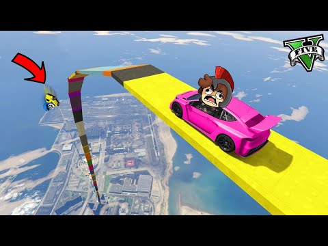 Imposible MEGA RAMPA 100% VERTICAL en GTA 5 😱