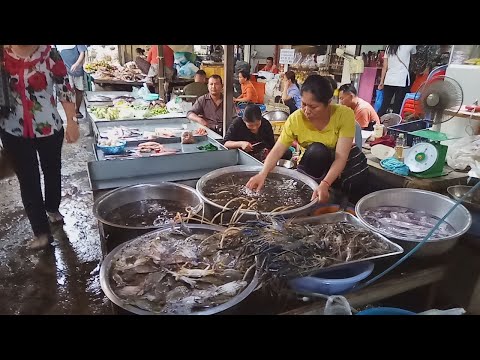My Travel Around Deum Ampel Market - Amazing Food View In Market - Best Cambodian Street Food