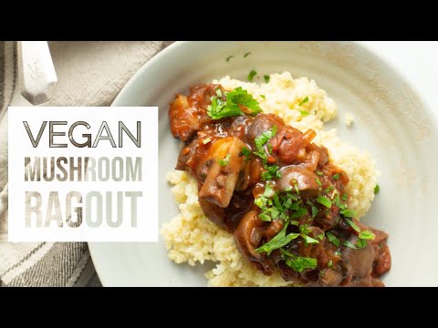 VEGAN Mushroom Ragout & Millet Polenta | WFPB and no oil