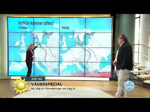 Ny skitig luft på väg in över Sverige - Nyhetsmorgon (TV4)