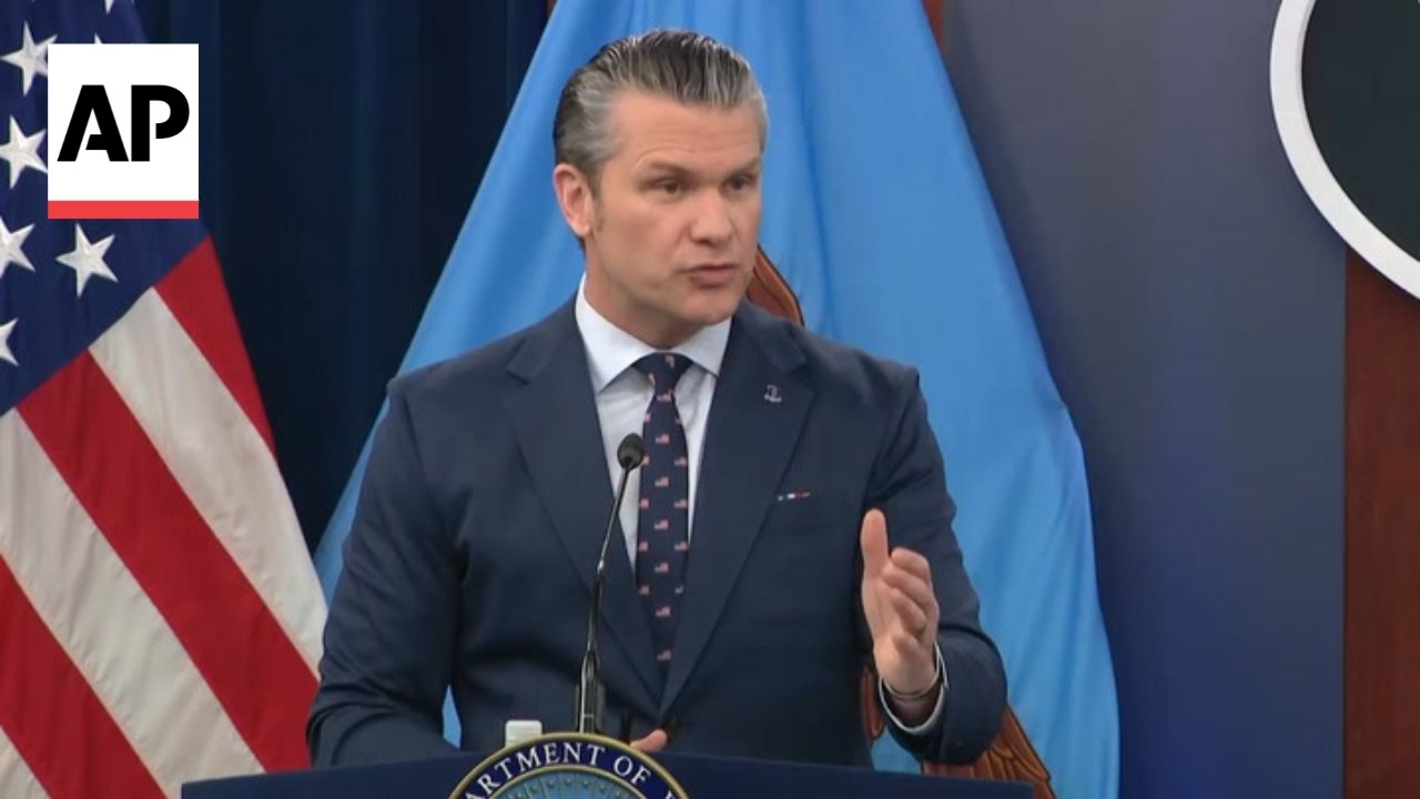 Video | Pete Hegseth refuses to answer questions on what led to Iran school strike