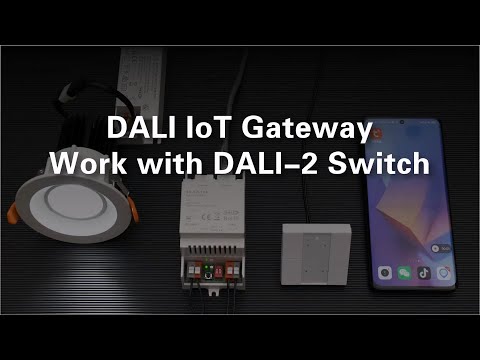 TUYA Wireless DALI IoT Gateway Work with DALI-2 Switch_SR-GW-TDA