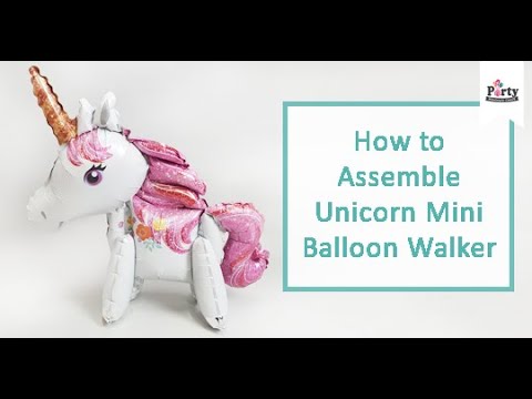 Unicorn Magical Pink Mini Air-Walker Balloon | Party Wholesale
