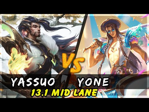 YASSUO - Yasuo vs Yone MID Patch 13.1 - Yasuo Gameplay