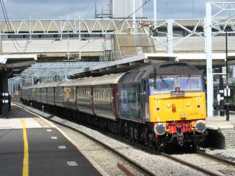 *RARE* DRS Class 57, No. 57003, on the Northern Belle with 47818, at Bletchley - 30th August 2013