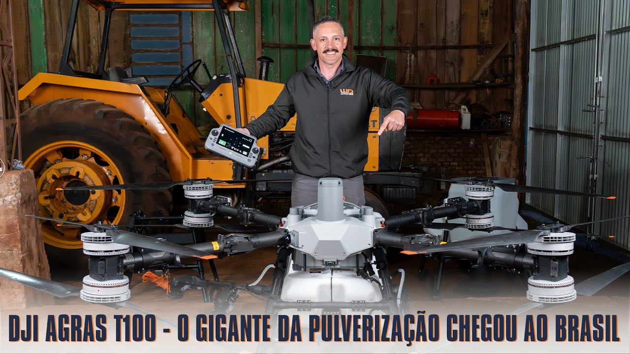 Lançamento DJI Agras T100 - O maior Drone Agrícola de Pulverização do mundo chegou ao Brasil