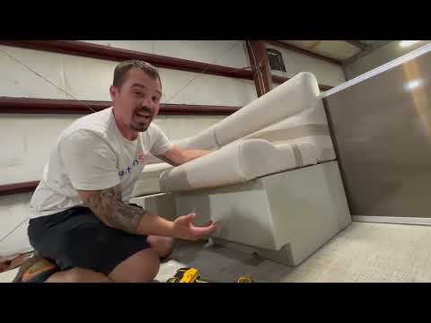 Deckmate Premium 28" Bench Seat - Pontoon Stuff Seat Install