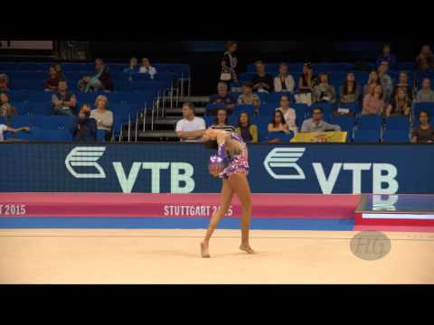 Selin KILAVUZ (TUR) 2015 Rhythmic Worlds Stuttgart - Qualifications Ball