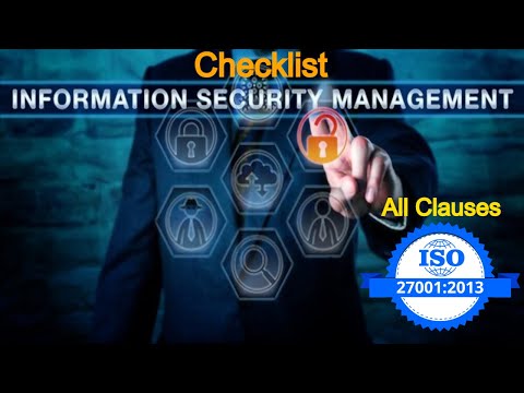 ISO 27001 Audit Checklist ISO 27001 checklist ISO 27001 assessment questionnaire ISM Checklist