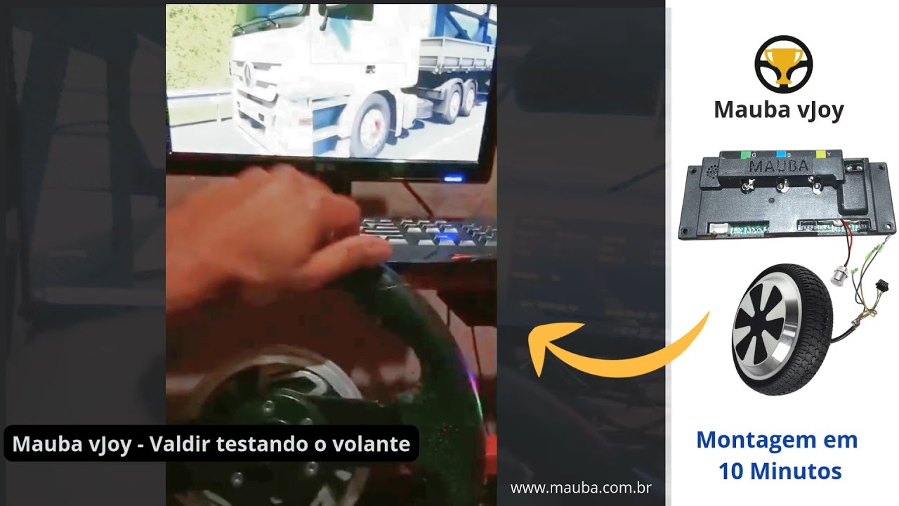 Módulo 15nm para Projeto Volante Force Feedback com Motor de Hoverboard Video Review