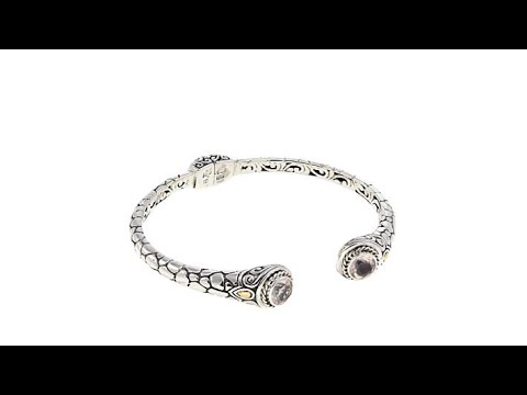 Bali Designs by Robert Manse "Batu Kali" Rose Quartz Cuf...