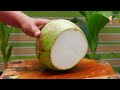Super Satisfying Coconut Cutting Skills ASMR