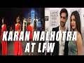 AMYRA DASTUR ON RAMP FOR DESIGNER KARAN MALHOTRA AT LFW