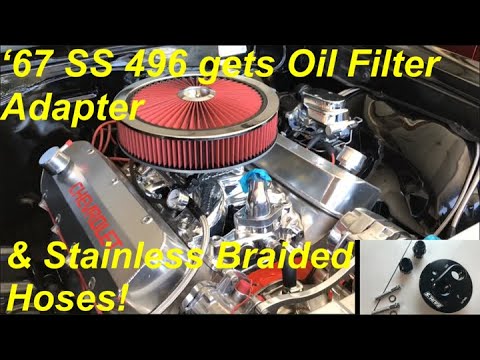 Install Oil Filter Adapter, Relocate Oil Filter & Oil Cooler on Big Block Chevy, part 2