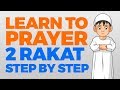Muslim Prayer - How to perform 2 Raka'at (2 Units) of prayer | Learning with Zaky