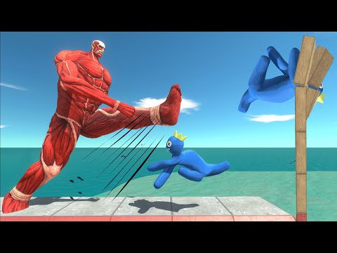 Powerful Kick Of Colossal Titan Who Can Survive? - Animal Revolt Battle Simulator