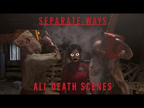 Resident Evil 4 Remake Separate Ways DLC - All Death Scenes Compilation | Ada Gets Wrecked