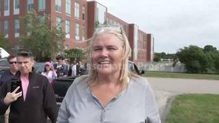 Woman arraigned on charges of intimidating jurors in Plymouth courthouse case