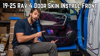 19-25 Rav 4 Door Skins Front Install Video | Taco Vinyl
