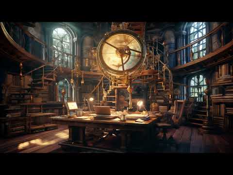 Peaceful Steampunk Library - Relaxing Ambience