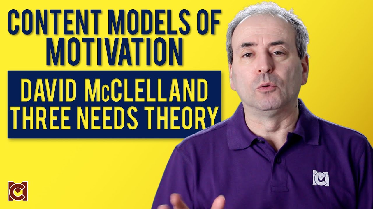 David McClelland and Three Motivational Needs - Content Theories of Motivation
