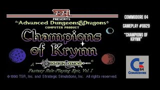Champions Of Krynn (Commodore 64 / Gameplay #0829)