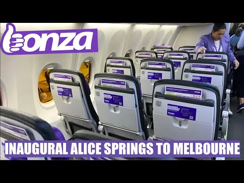 BONZA 737 MAX 8 TRIP REPORT | Bonza Airlines INAUGURAL Flight - Alice Springs to Melbourne | Economy