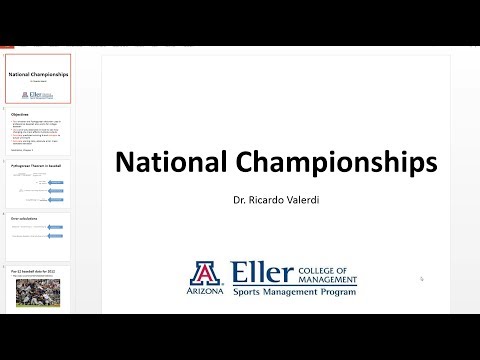 National Championships (baseball's pythagorean theorem) thumbnail