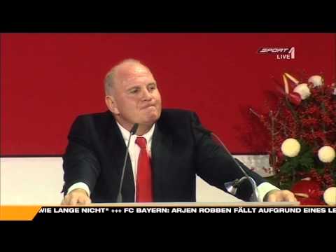 Uli Hoeneß erzählt den  " Alaba Witz " :-)