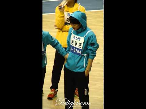 120108 [FANCAM] BEAST DOOJOON FOCUS in MBC Idol Star Athletics Championships
