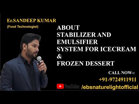 About role of stabilizer & emulsifier system / ice cream sta...